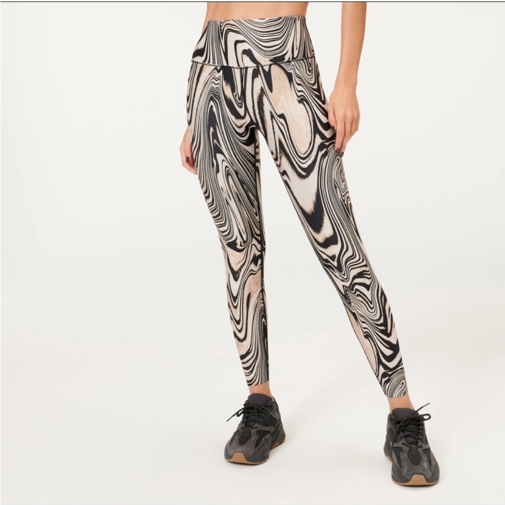 GOOD AMERICAN Natural Swirl High Rise Leggings Size 2